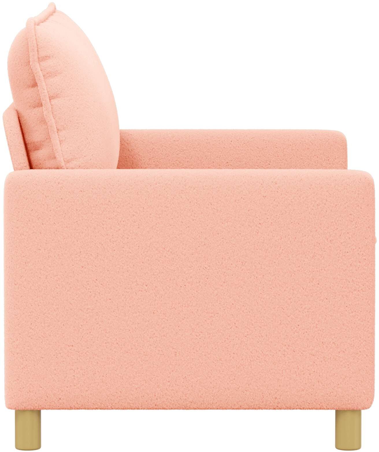 vidaXL Canapé 2 place Rose 126 x 81 x 87,5 cm Tissu