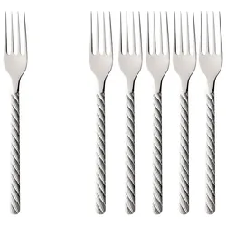 Villeroy & Boch Multipack Montauk Tafelgabel - 6 Stück, Besteck, Silber