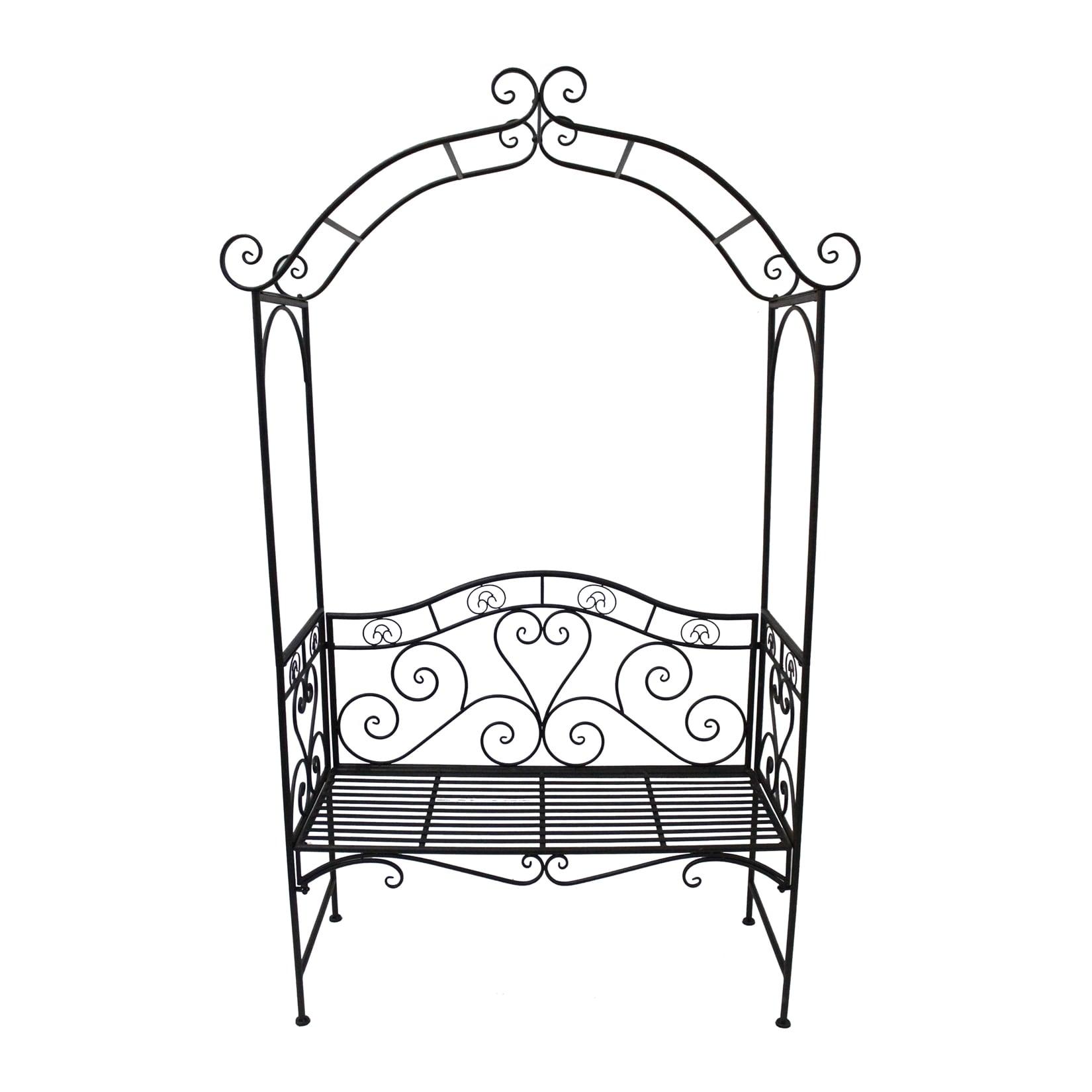 HTI-Living Rosenbogen mit Bank Metall Celia