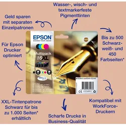 Epson Pen and crossword Singlepack Yellow 16XL DURABrite Ultra