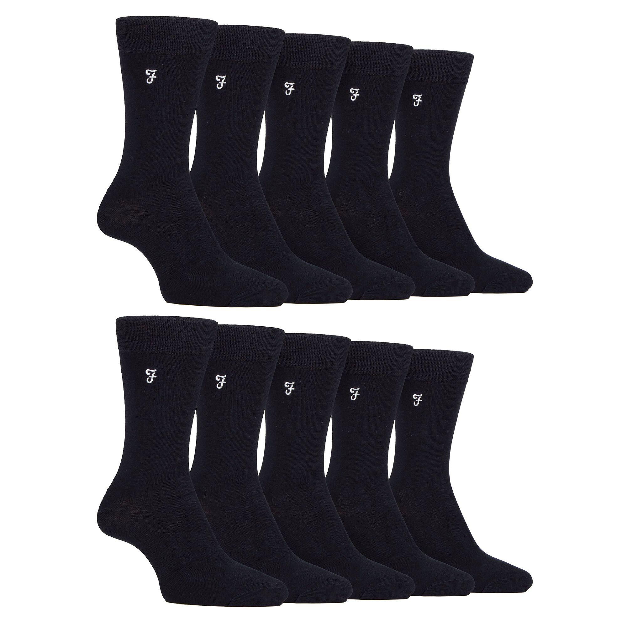 Heren 10 paar multi-pack heldere bamboosokken