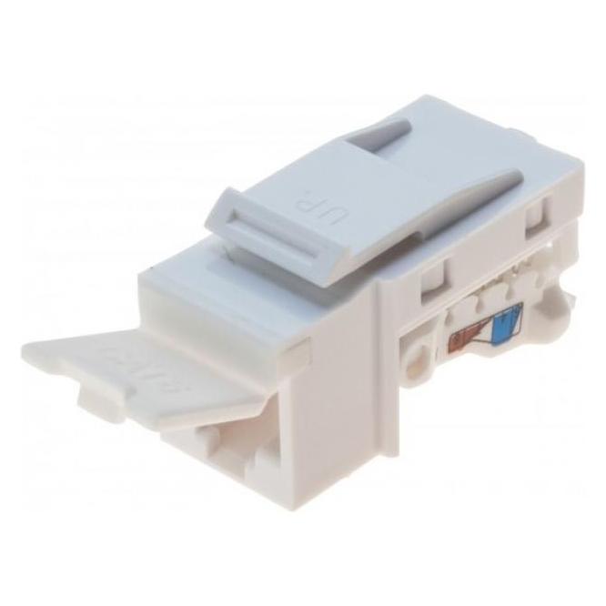 Tecline Anschlussbuchse RJ45, Cat.6 UTP, Keystone-Format Zum Einbau in Modulträger, Datendosen oder IP 44 Au (Keystone Modul, Netzwerk Kupplung) (272883)