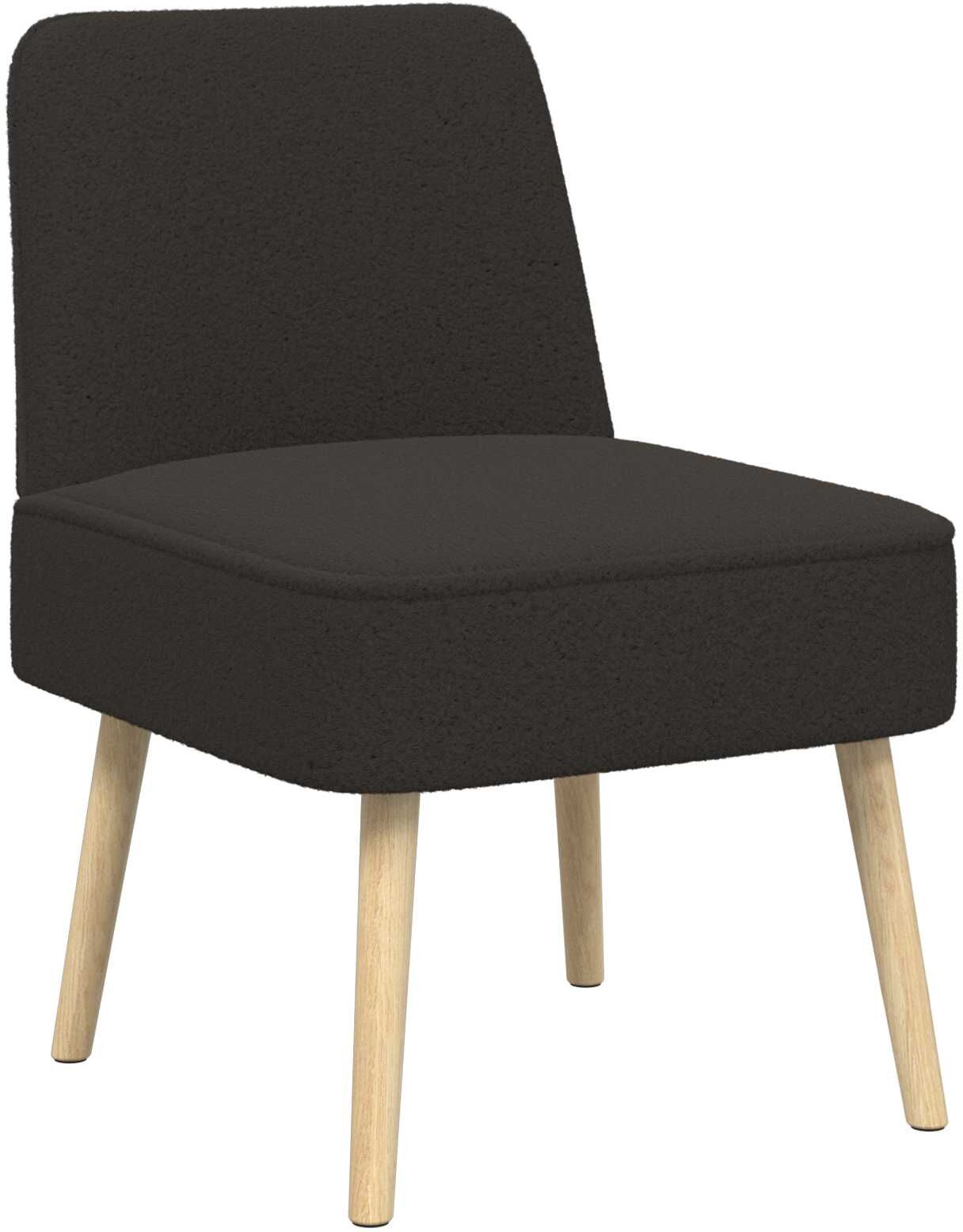 vidaXL Fauteuil à pantoufle Noir