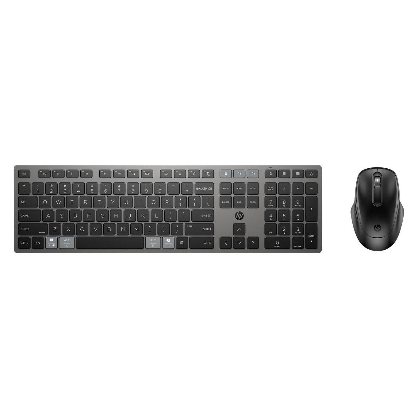HP 720 Dual-Mode Rechargeable Wireless Keyboard and Mouse Combo-GR (P) (DE, Kabellos) (9T5A9AA#ABD)