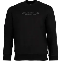 A|X ARMANI EXCHANGE Herren Sweatshirt - Pullover, Logo, Baumwolle Schwarz / S