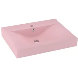 Helloshop26 - Waschbecken mit Hahnloch Aufsatzwaschbecken Toilette Handwaschbecken Badezimmer Küche Haus Innenbereich 60 x 46 cm 02_0002763