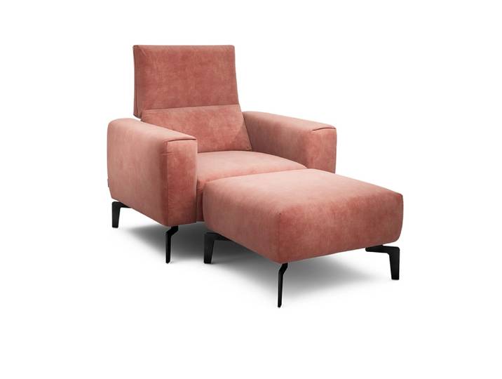Sessel Cosy1, Sensoo, rosegold, Textil