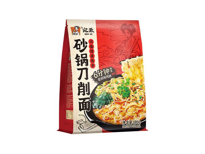 Nouilles cuites au couteau en casserole Wanhe 170g