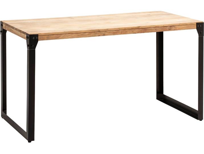 Esszimmertisch 120x60x76cm Akazie Massivholz Metall Industrial Stil