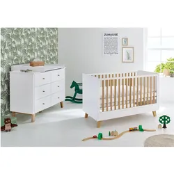 Pinolino, Komplett-Babyzimmer, Sparset Pan (Babybett, Wickelkommode)