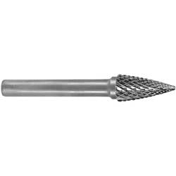 RUKO 116025 Frässtift Hartmetall Spitzbogen 6 mm Länge 58 mm Schaftdurchmesser 6 mm