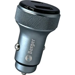 Berger GoCharge 12/24 V USB-C/USB-A Kfz-Ladegerät mit Schnellladefunktion 48 W