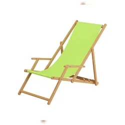 Erst-Holz Strandstuhl pistazie Liegestuhl Sonnenliege Gartenstuhl Deckchair Buche natur klappbar 10-306NKD