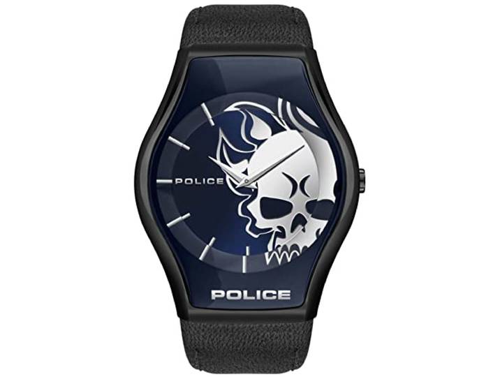 Police Herenhorloge PL.16114JSU-03, Zwart, strepen