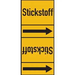 Rohrleitungskennzeichen Stickstoff - 33000x105 mm Folie selbstklebend