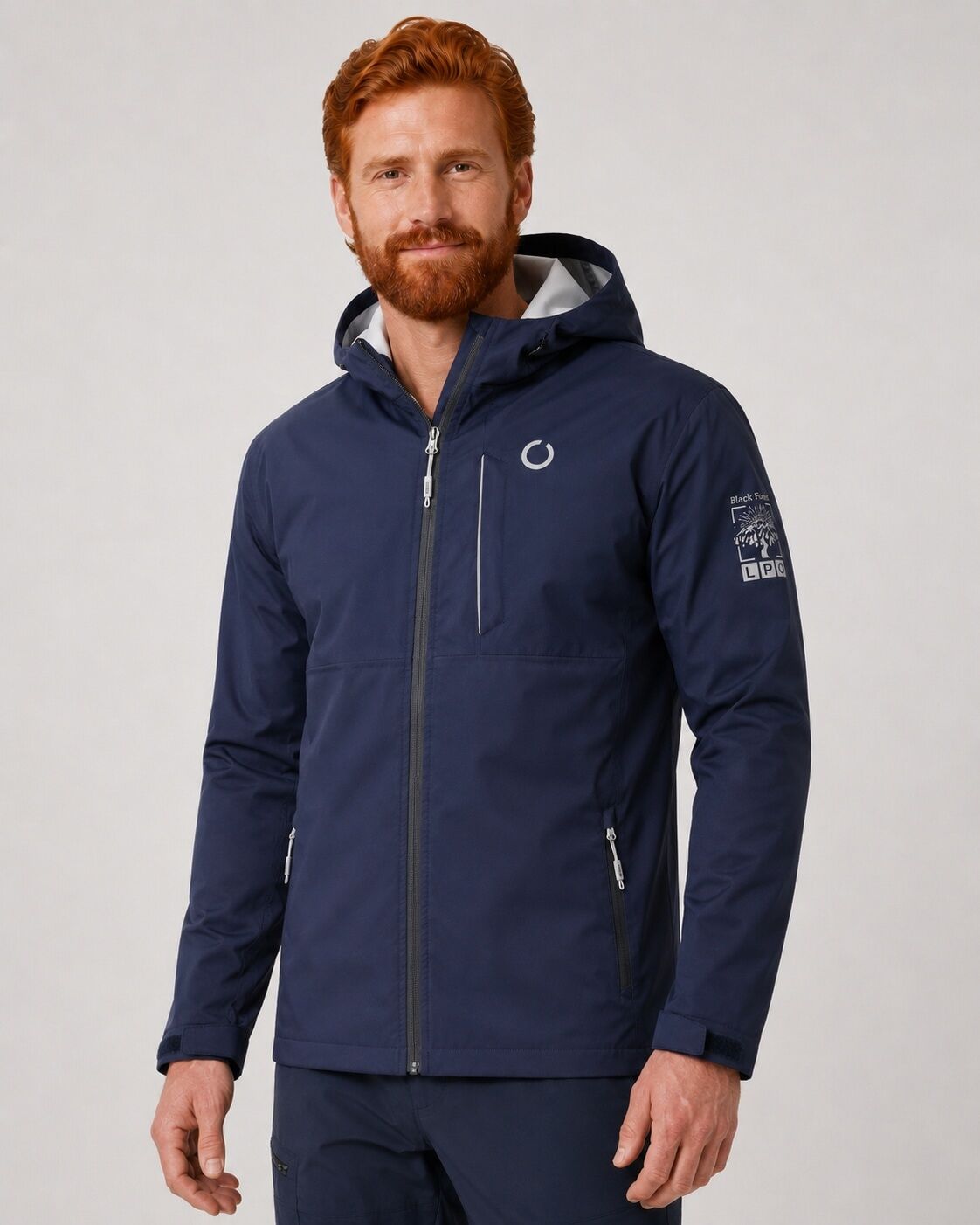Outdoorjacke LPO "Jooris MN", Herren, Gr. S, blau (night sky), Web, 100% Polyester, regular fit hüftbedeckend, mit innenliegendem Gummizug, Jacken Outdoorjacke, auch in Grossen Grössen erhältlich night sky S