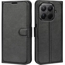 Cover-Discount Xiaomi 17T - Leder Etui Hülle (Xiaomi 17T), Smartphone Hülle, Schwarz