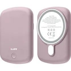 Laut POWER CHARGE HANDY Pink Powerbank comp.e with MagSafe (5000 mAh, 15 W, 19.25 Wh), Powerbank, Pink