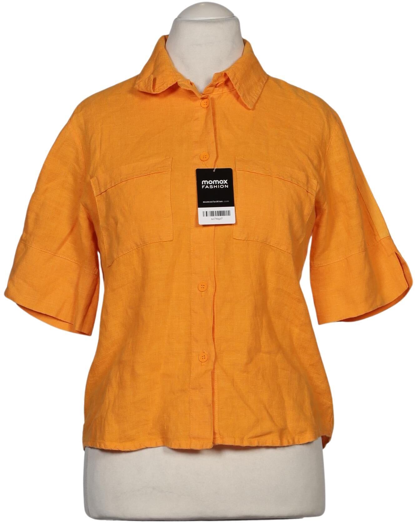 Elisa Cavaletti Damen Bluse, Orange, Gr. M, Leinen - Second Hand