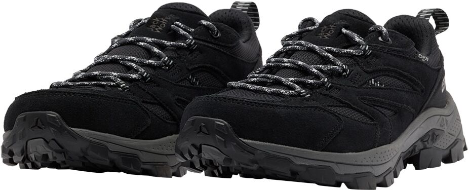 Wanderschuh JACK WOLFSKIN "VOJO TOUR TEXAPORE LOW M", Herren, Gr. UK 6 - EU 39,5, atmungsaktiv, Normalschaft, grau (phantom), Obermaterial: Synthetik. Obermaterial 2: Textilmaterial. Futter: Polyester, Schuhe Wanderschuh, Wanderschuh, wasserdicht, griffig