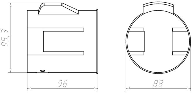 KAISER Boîtier d’encastrement ThermoX-LED 86 × 95 mm 9320-21 (9320-21)