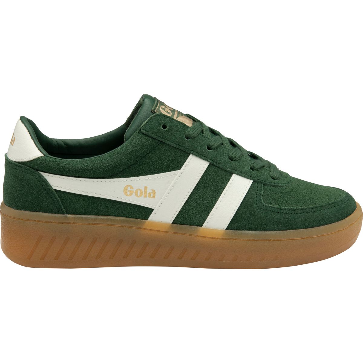 Gola Grandslam Suede Sneaker Women evergreen/off white/gum (NY) 36 CLA589-NY-36-evergreenoffwhitegum