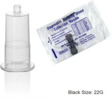 Uplift Picks Disposable Butterfly Blood Collection Needle Set For Veterinary Pet Care black