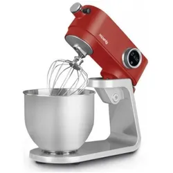 Hkoenig Küchenmaschine, Küchenmaschine, Silber, Rot