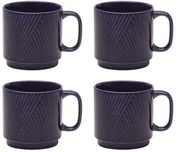 "Lenox Modulus 18 oz. Mugs, Set of 4 - 18oz. 4"" x 4"" Round"