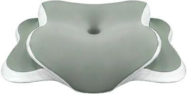 Uplift Essentials Ergonomic Memory Foam Cervical Pillow green