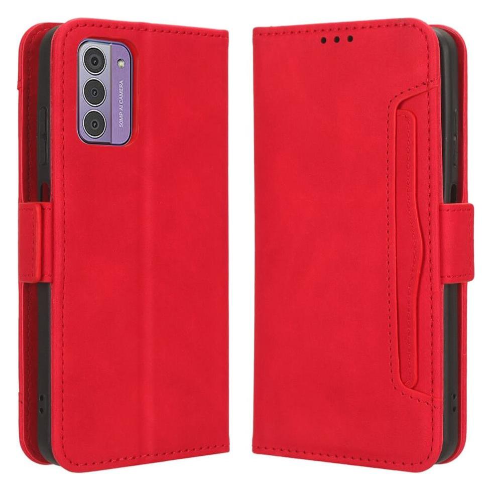 Cover-Discount Nokia G42- Etui mit vielen Kartenfächer rot (Nokia G42) (660151040B)