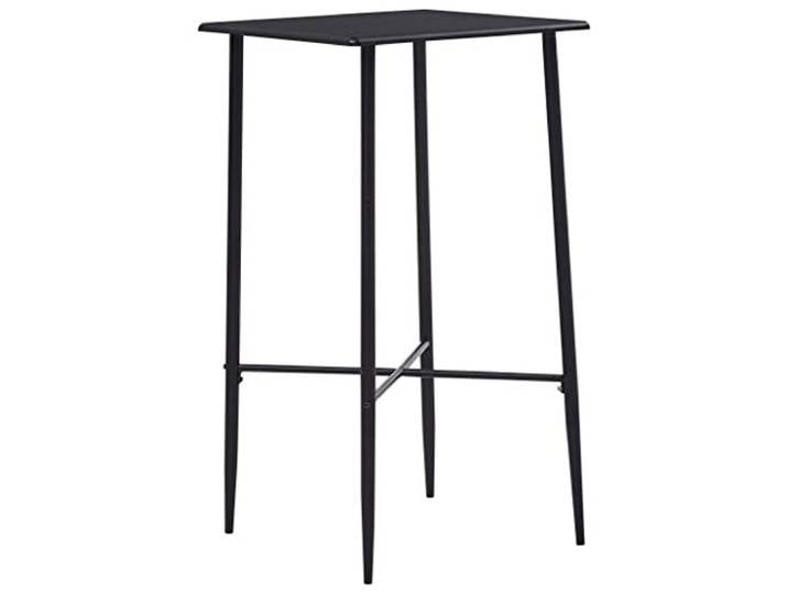 vidaXL Bartisch Bistrotisch Stehtisch Esstisch Tisch Partytisch Küchenbartisch Küchentisch Tresentisch Bartresen Schwarz 60x60x111cm MDF