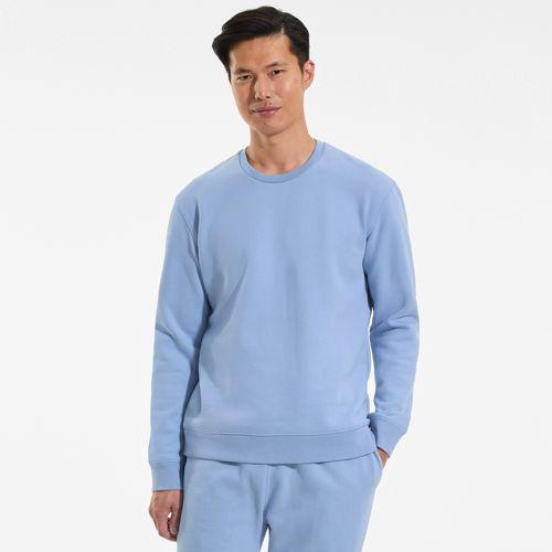 Rundhals-Sweatshirt SERIOUS SWEATS für Herren, Herren, size: regular, Blau, Baumwoll-Mischung/Polyester-Mischung, by Lands' End