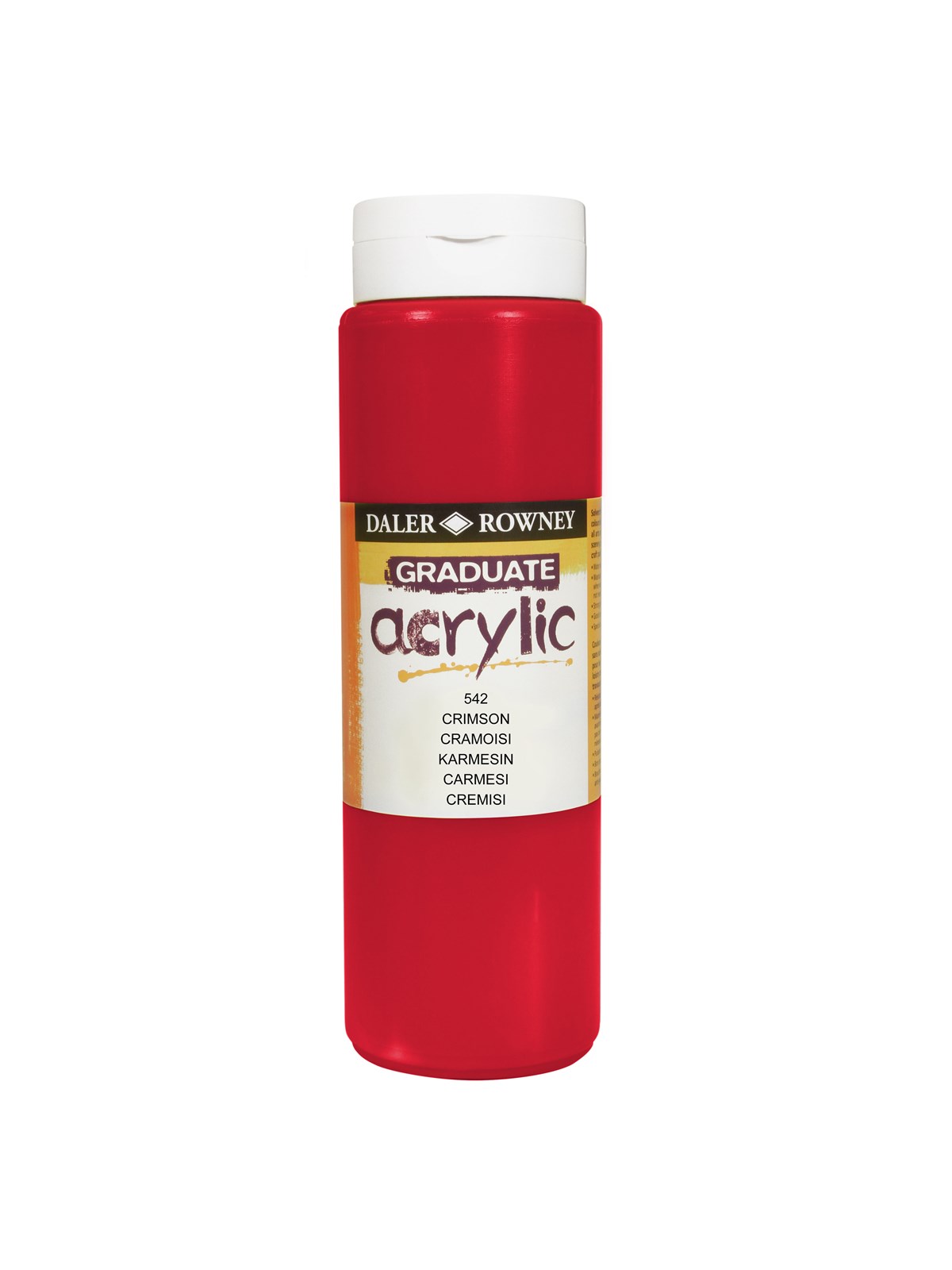 Daler-Rowney Graduate Acrylic 500 ml Crimson