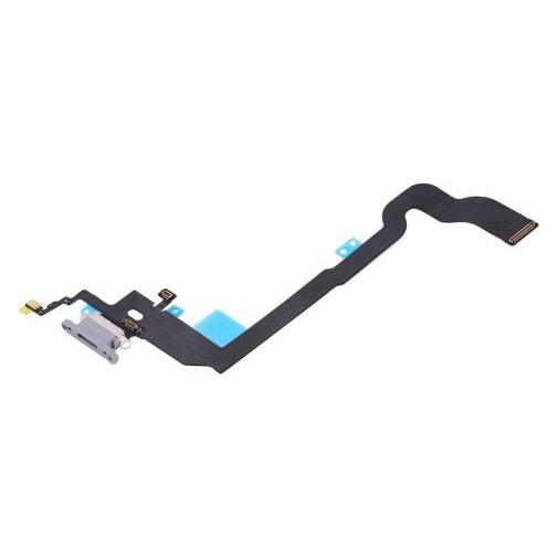 OEM iPhone X Charging Microfone Flex Silver (Apple iPhone X) (IPXG0701WL)