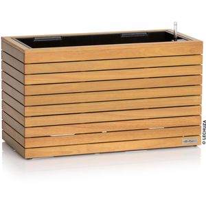 Lechuza Pflanzkasten PALO 80 wide low braun, 79 x 37 x 46cm, Eukalyptusholz, Bewässerungssystem