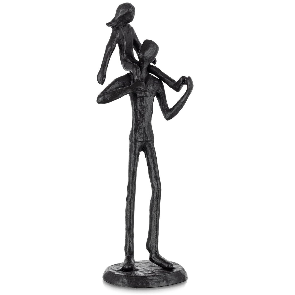 Dailygoods Sziqiqi Vader en Dochter IJzeren Beeldje - Decoratief Standbeeld voor Vaderdag en Herinneringen