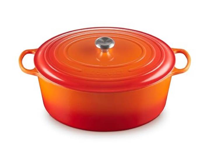 Le Creuset Cocotte Signature en Fonte Émaillée avec Couvercle\, 40 cm\, Ovale\, 13\,9 L\, Volcanique\, 21178400902430