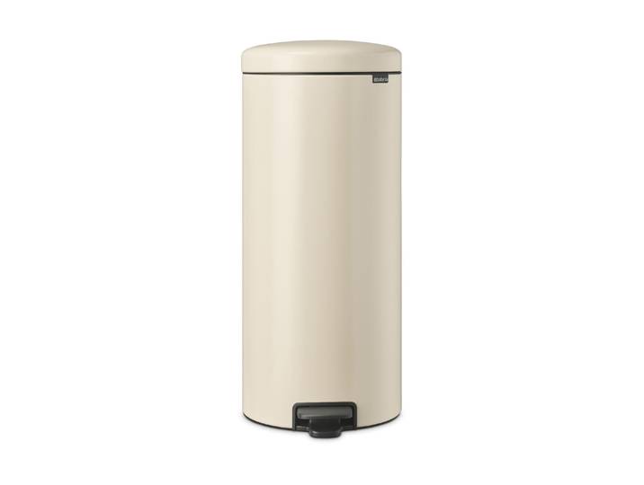 Mülleimer BRABANTIA NewIcon 30 Liter , beige, B:29,3cm H:67,9cm T:38cm, Edelstahl, Mülleimer, Mülleimer