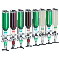 relaxdays Barbutler Wand 8 Flaschen