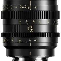 Thypoch Simera-C 28mm T1.5 FF Prime Cine Objektiv (M Mount) (M-Bajonett, Vollformat), Objektiv, Schwarz