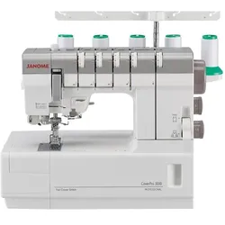 Janome Cover Pro 3000 Professional, Nähmaschine, Weiss