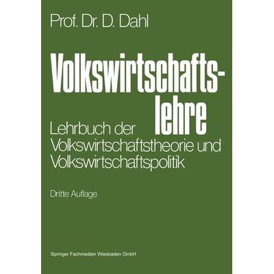 Volkswirtschaftslehre, Taschenbuch von Dieter Dahl, Betriebswirtschaftlicher Verlag Gabler, 978-3-409-60211-2