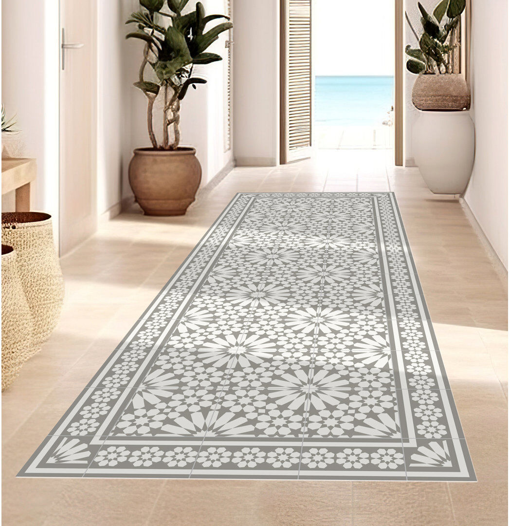 Floorart Rectangle Vinyl Area Rug Rectangle 2'7.5" x 9'10.1"