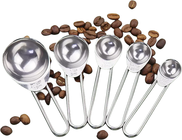 INF 5 Packungen Messbecher-Löffel-Set zum Backen, Kochen, 15/5/2,5/1,25/0,75 ml
