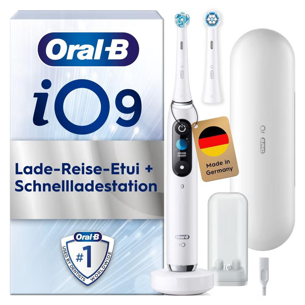 Oral-B iO Series 9+ Sensitive Elektrische Zahnbürste Weiß 408383