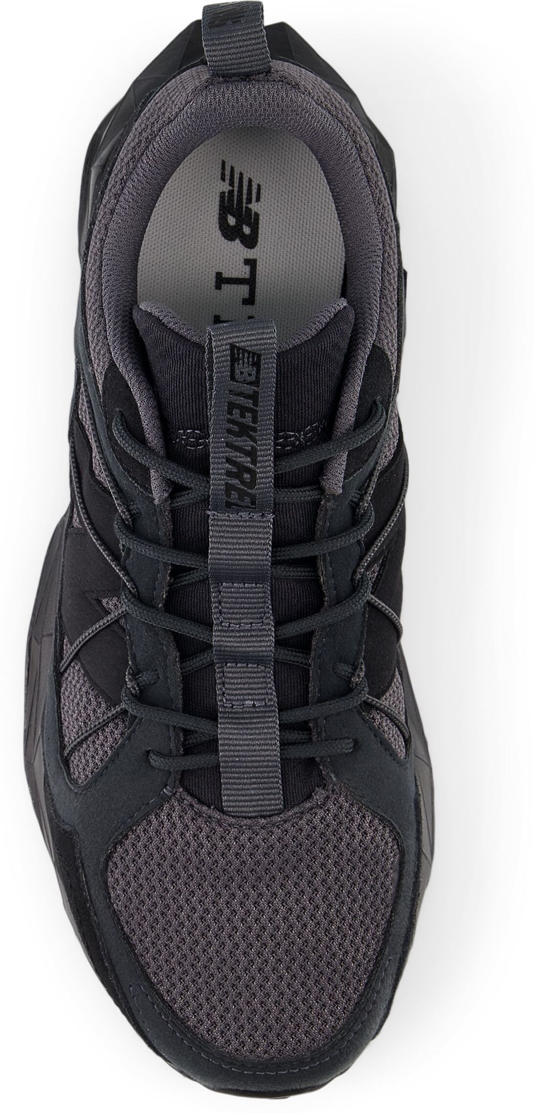 Laufschuh NEW BALANCE "TEKTREL", Herren, Gr. 44,5, schwarz, Synthetik, Textil, Schuhe Laufschuh, Trailrunning-Schuhe für leichte Trails schwarz 44,5