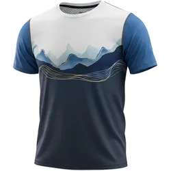 Freisein, Herren, Funktionsshirt, BlueMountains (L), Blau, L