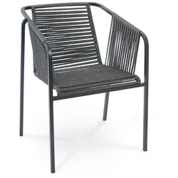 fischer möbel Gartensessel Suite Dining Edelstahl Grau Anthrazit