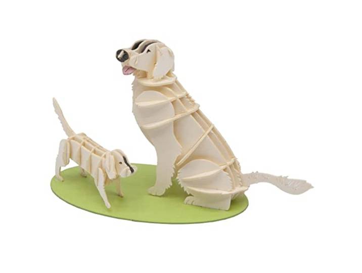 FRIDOLIN 3D papieren model - Golden Retriever